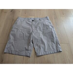 Faherty Island Life Shorts Mens 32 Gray Organic Cotton Chino Flat Front